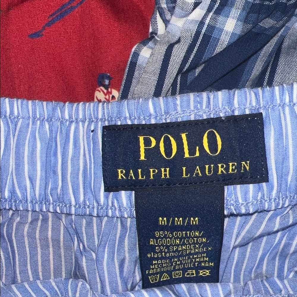Polo Ralph Lauren Boy’s Boxer Shorts - Blue and Red Set - Picture 11 of 13